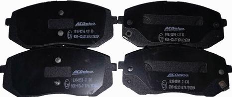 ACDelco 19374559 - Тормозные колодки, дисковые, комплект autosila-amz.com