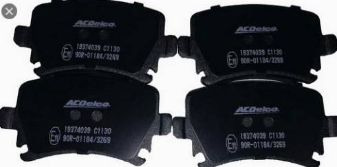 ACDelco 19374039 - Тормозные колодки, дисковые, комплект autosila-amz.com