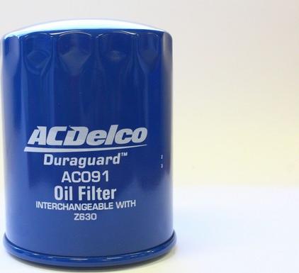 ACDelco AC091 - Масляный фильтр autosila-amz.com