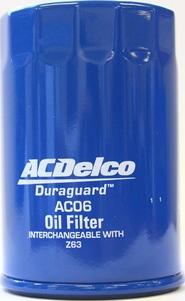 ACDelco AC06 - Масляный фильтр autosila-amz.com