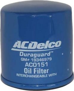 ACDelco AC0151 - Масляный фильтр autosila-amz.com