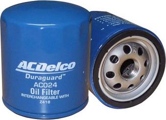 ACDelco AC024 - Масляный фильтр autosila-amz.com