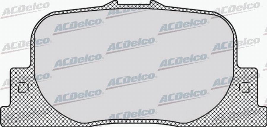 ACDelco AC872381D - Тормозные колодки, дисковые, комплект autosila-amz.com