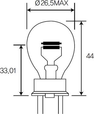 ACDelco AC3157 - Лампа накаливания, фонарь сигнала тормоза / задний габаритный autosila-amz.com