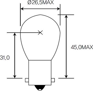 ACDelco ACBA15SA - Лампа накаливания, фонарь указателя поворота autosila-amz.com