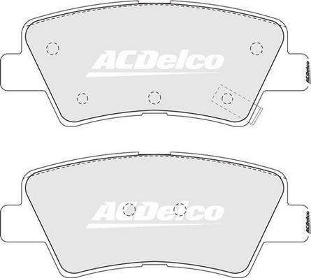 ACDelco ACD2076 - Тормозные колодки, дисковые, комплект autosila-amz.com