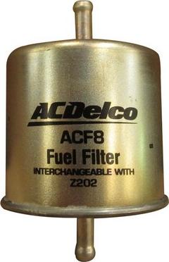 ACDelco ACF8 - Топливный фильтр autosila-amz.com