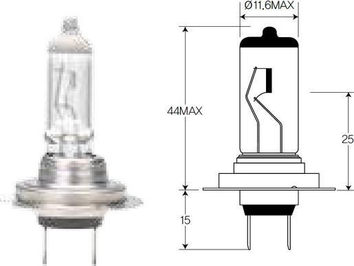 ACDelco ACH7LL - Лампа накаливания, основная фара autosila-amz.com