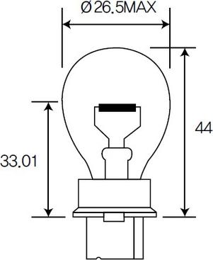 ACDelco ACT25 - Лампа накаливания, фонарь указателя поворота autosila-amz.com