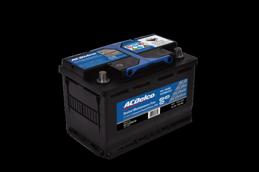 ACDelco S57038EFB - Стартерная аккумуляторная батарея, АКБ autosila-amz.com