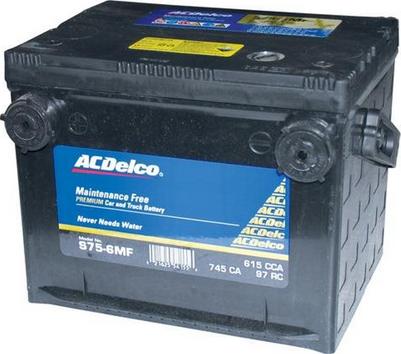 ACDelco S75-6MF - Стартерная аккумуляторная батарея, АКБ autosila-amz.com