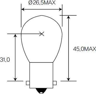 ACDelco ACBA15S - Лампа накаливания, задний габаритный фонарь autosila-amz.com