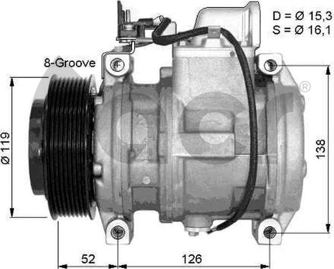 ACR 134426 - Компрессор кондиционера autosila-amz.com