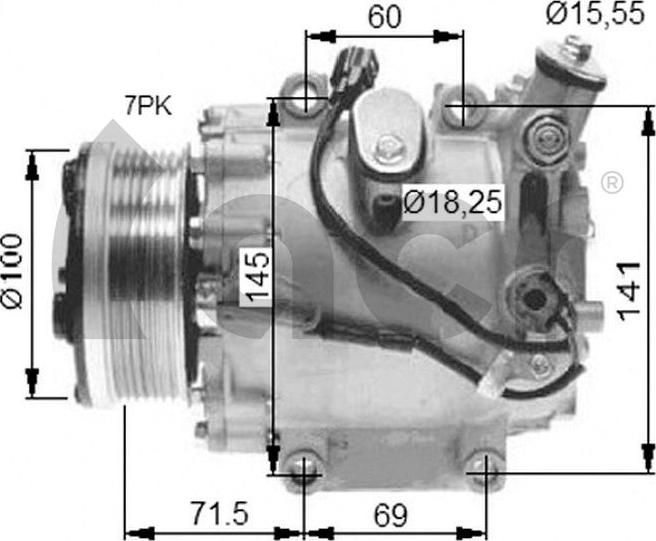 ACR 130663 - Компрессор кондиционера autosila-amz.com