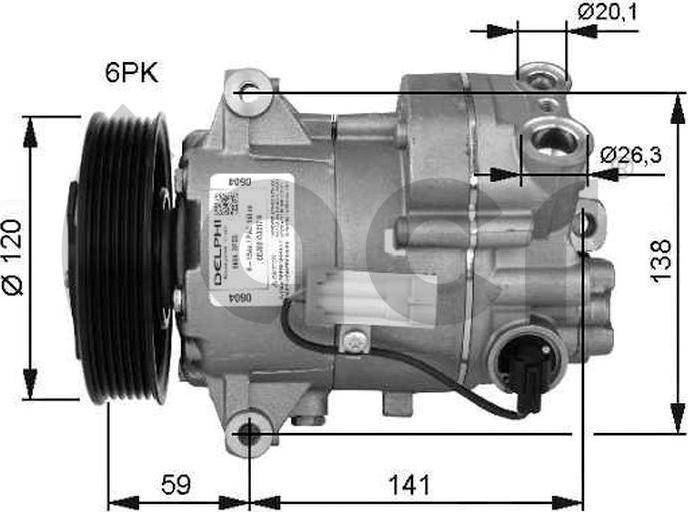 ACR 133185 - Компрессор кондиционера autosila-amz.com