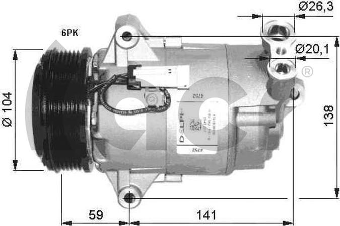 ACR 133173G - Компрессор кондиционера autosila-amz.com