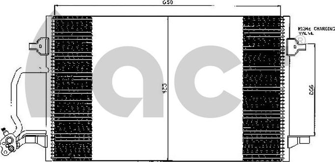 ACR 300499 - Конденсатор кондиционера autosila-amz.com