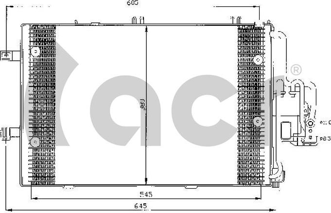 ACR 300440 - Конденсатор кондиционера autosila-amz.com