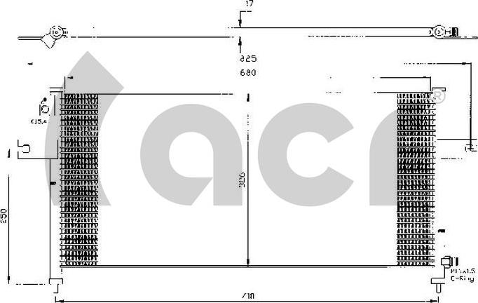 ACR 300408 - Конденсатор кондиционера autosila-amz.com