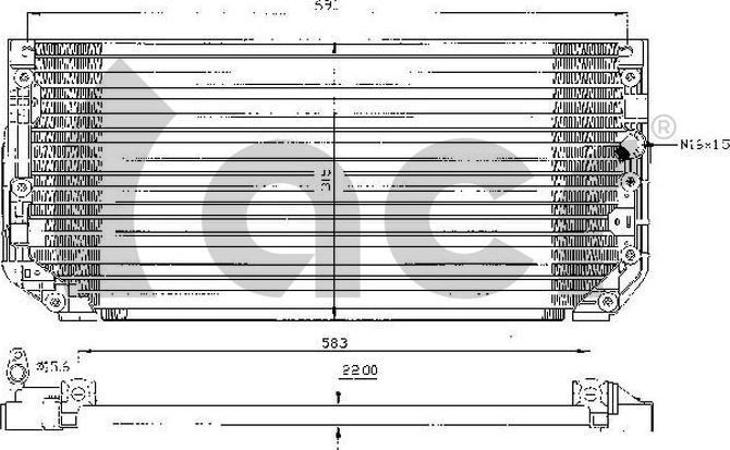 ACR 300415 - Конденсатор кондиционера autosila-amz.com