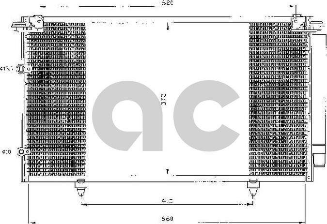 ACR 300480 - Конденсатор кондиционера autosila-amz.com