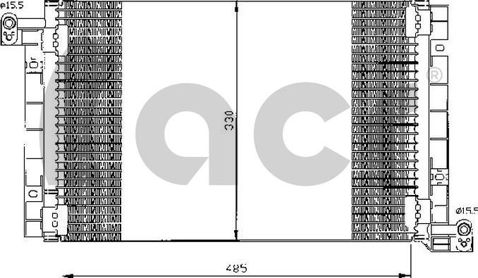 ACR 300488 - Конденсатор кондиционера autosila-amz.com