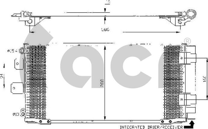 ACR 300483 - Конденсатор кондиционера autosila-amz.com