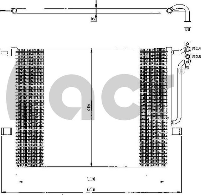 ACR 300435 - Конденсатор кондиционера autosila-amz.com