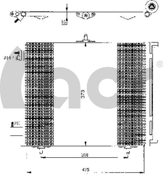 ACR 300433 - Конденсатор кондиционера autosila-amz.com