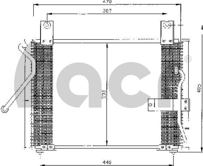 ACR 300423 - Конденсатор кондиционера autosila-amz.com