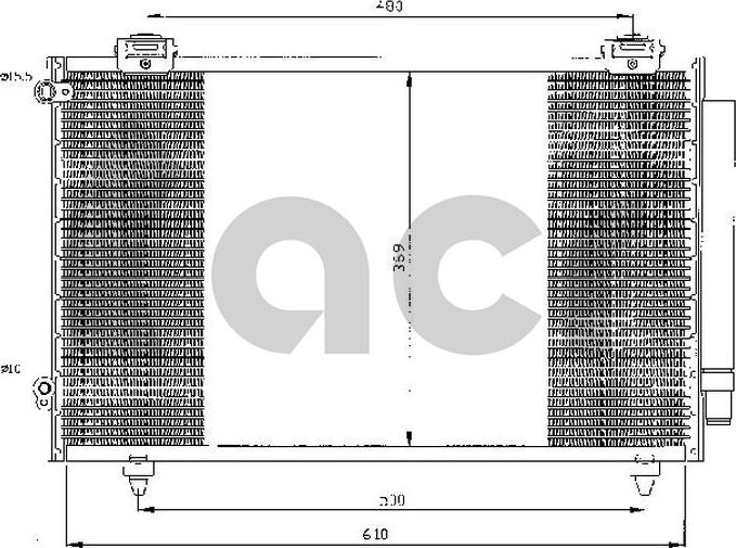 ACR 300479 - Конденсатор кондиционера autosila-amz.com