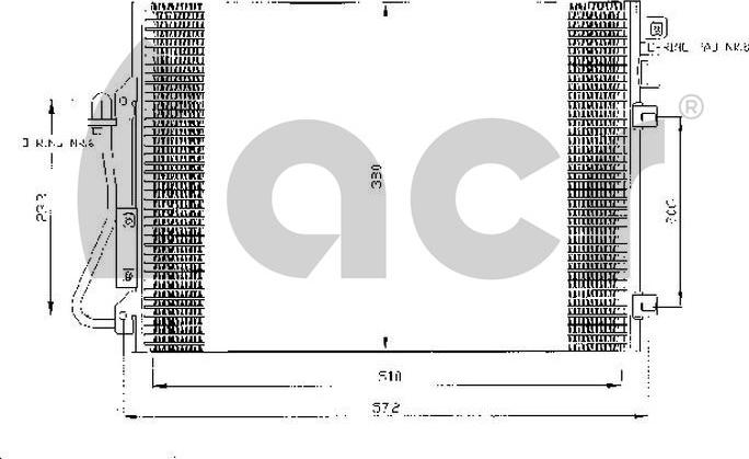 ACR 300477 - Конденсатор кондиционера autosila-amz.com