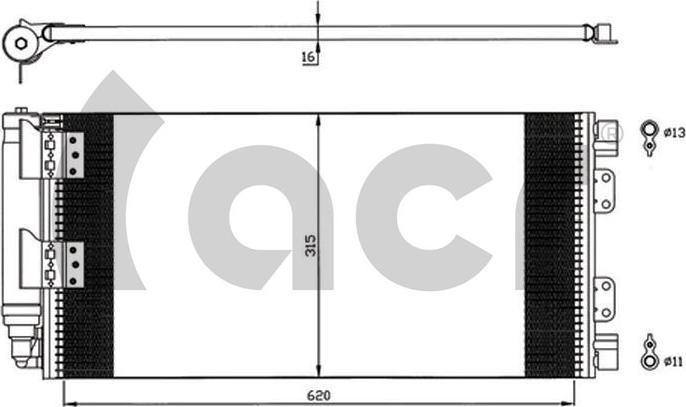 ACR 300597 - Конденсатор кондиционера autosila-amz.com