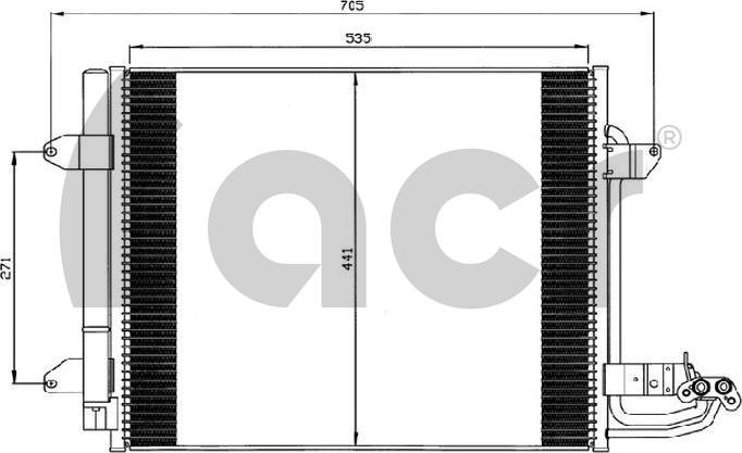 ACR 300562 - Конденсатор кондиционера autosila-amz.com