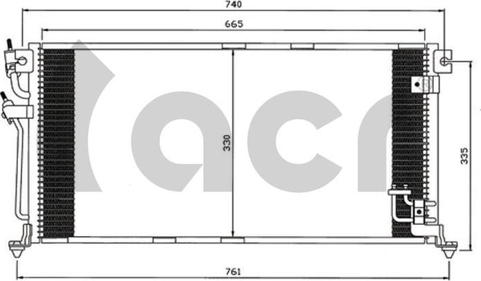 ACR 300586 - Конденсатор кондиционера autosila-amz.com