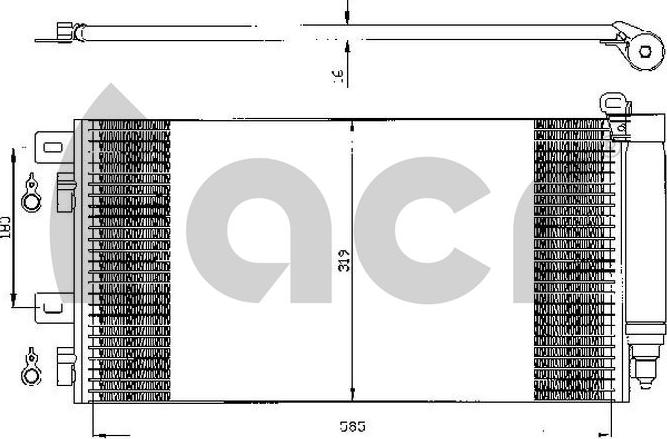 ACR 300526 - Конденсатор кондиционера autosila-amz.com