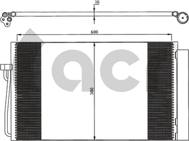 ACR 300573 - Конденсатор кондиционера autosila-amz.com