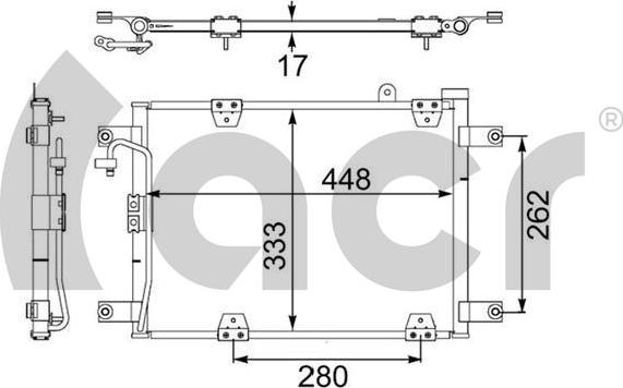 ACR 300654 - Конденсатор кондиционера autosila-amz.com