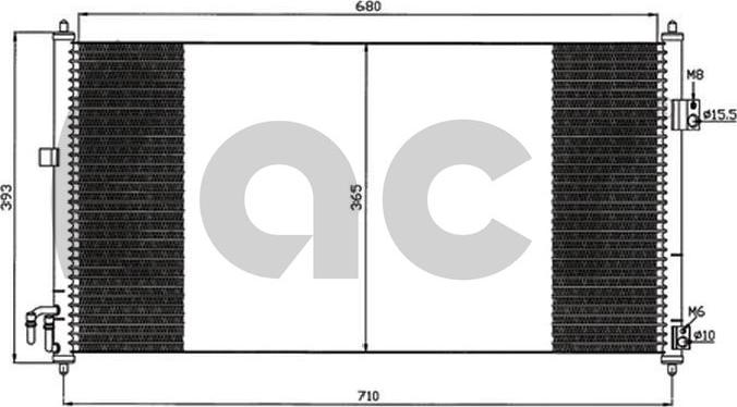 ACR 300601 - Конденсатор кондиционера autosila-amz.com