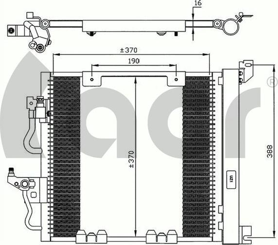 ACR 300620 - Конденсатор кондиционера autosila-amz.com