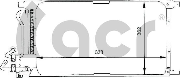 ACR 300059 - Конденсатор кондиционера autosila-amz.com