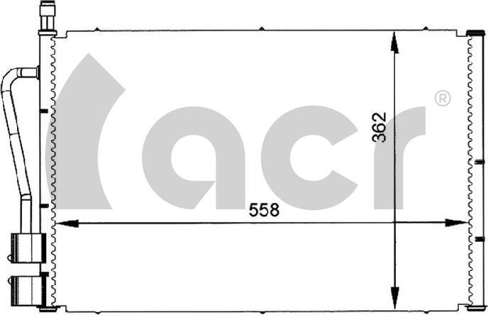 ACR 300066 - Конденсатор кондиционера autosila-amz.com