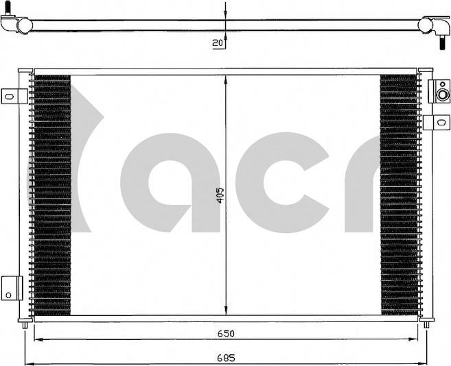 ACR 300067 - Конденсатор кондиционера autosila-amz.com