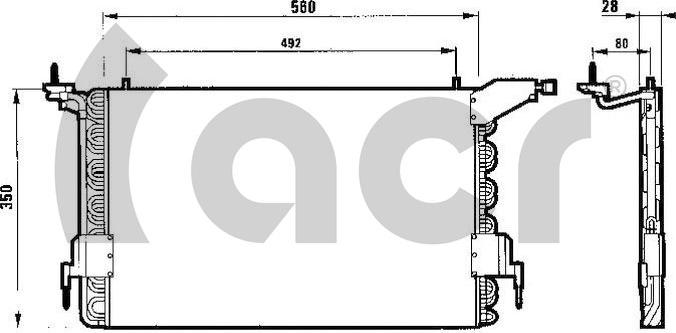 ACR 300005 - Конденсатор кондиционера autosila-amz.com