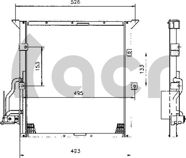 ACR 300081 - Конденсатор кондиционера autosila-amz.com