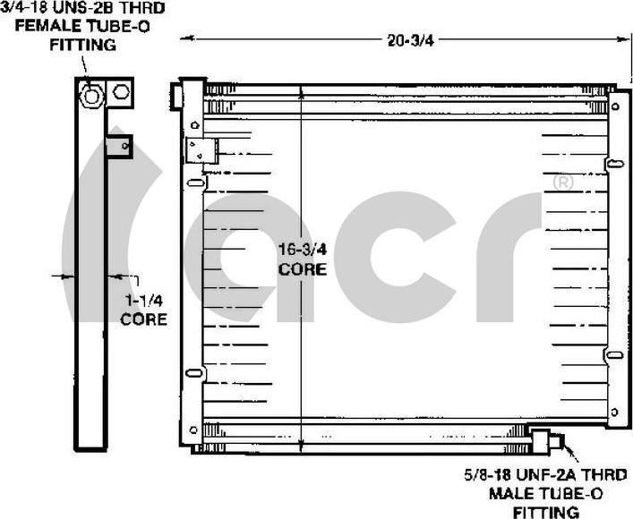 ACR 300156 - Конденсатор кондиционера autosila-amz.com