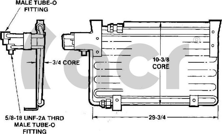 ACR 300101 - Конденсатор кондиционера autosila-amz.com