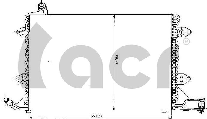 ACR 300113 - Конденсатор кондиционера autosila-amz.com