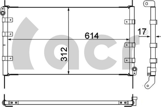 ACR 300176 - Конденсатор кондиционера autosila-amz.com