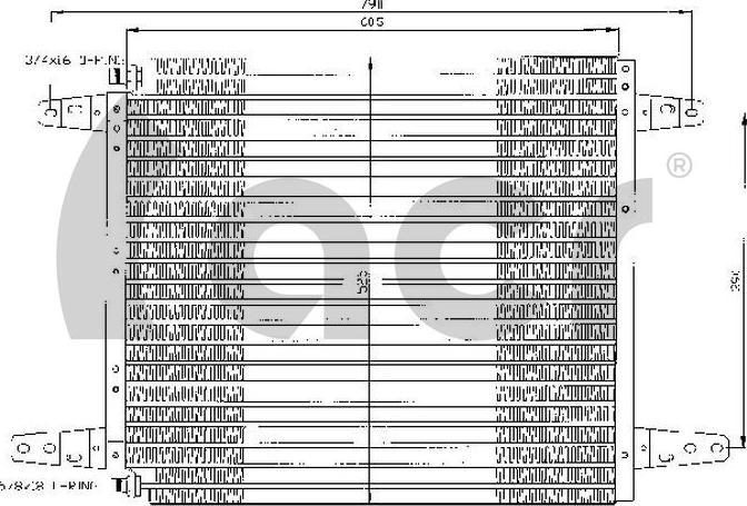 ACR 300350 - Конденсатор кондиционера autosila-amz.com